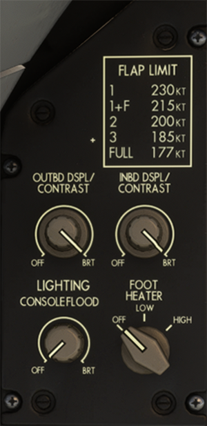 Left Instrument Control Panel
