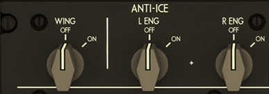 ANTI ICE Control Panel