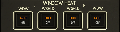 WINDOW HEAT Control Panel