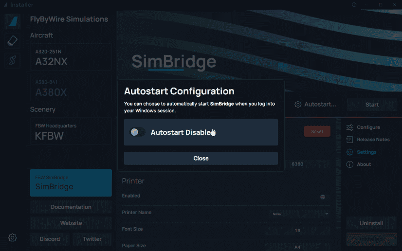autostart promp